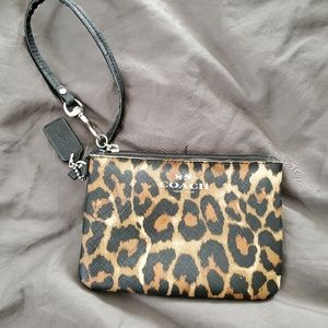 Coach Cheetah Print Wristlet